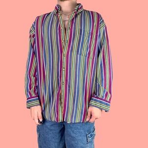 Vintage Striped button up shirt